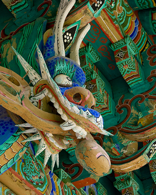 Korean traditional dragon head